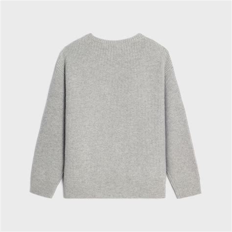 celine oversized sweater|oversized celine sweater in ribbed wool.